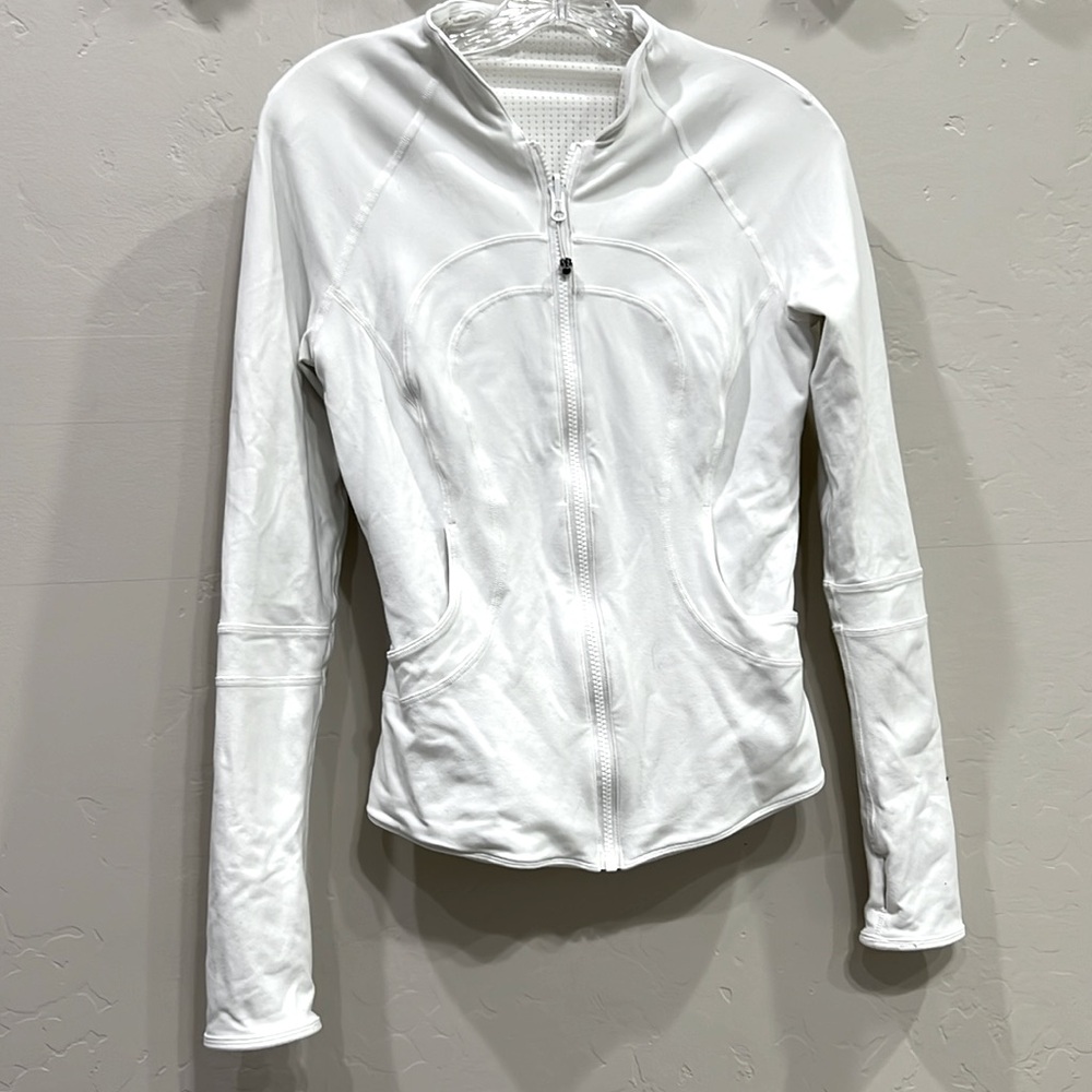 Lululemon Define white jacket reversible sz 4